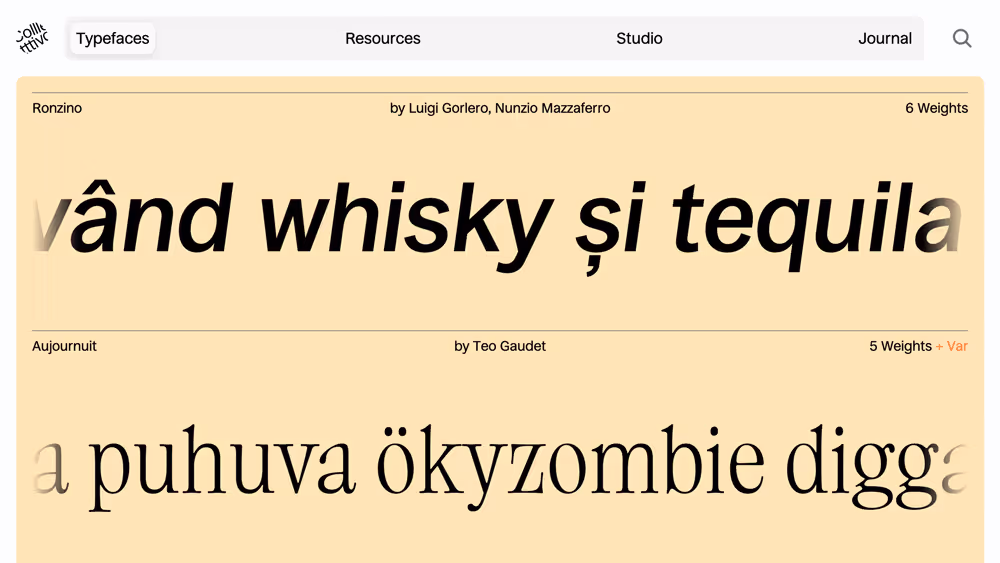 Website Collletttivo Type Foundry