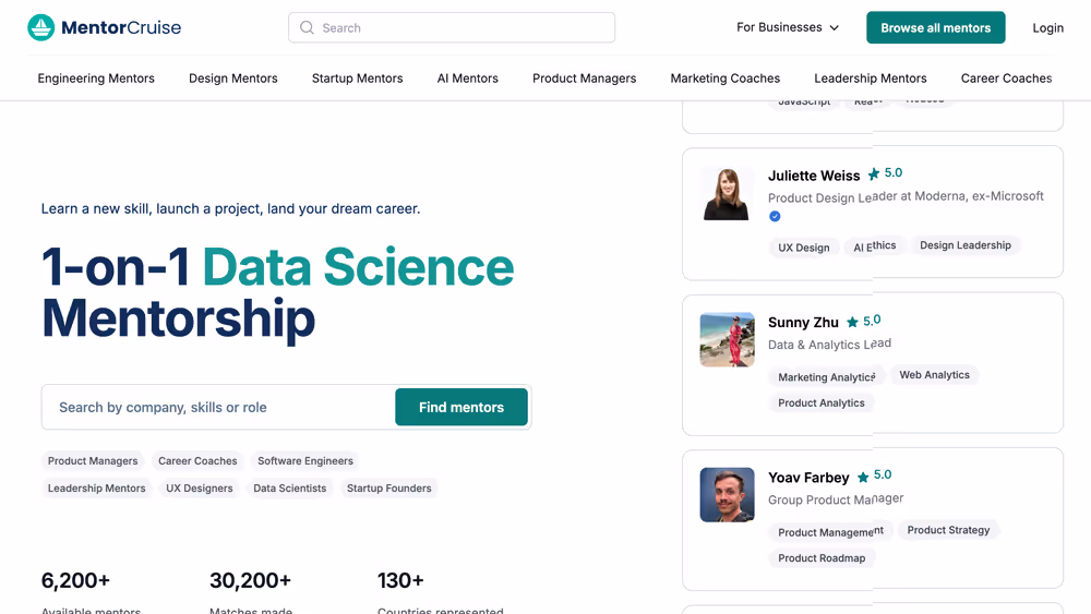 Website mentorcruise
