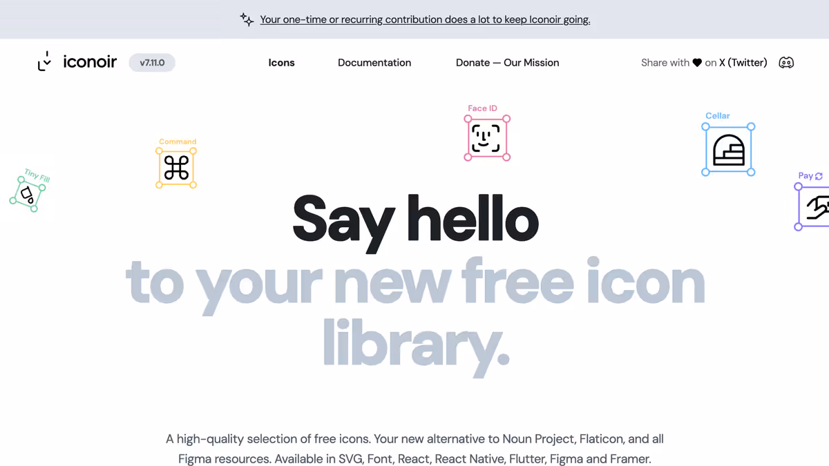 Website iconoir Icons