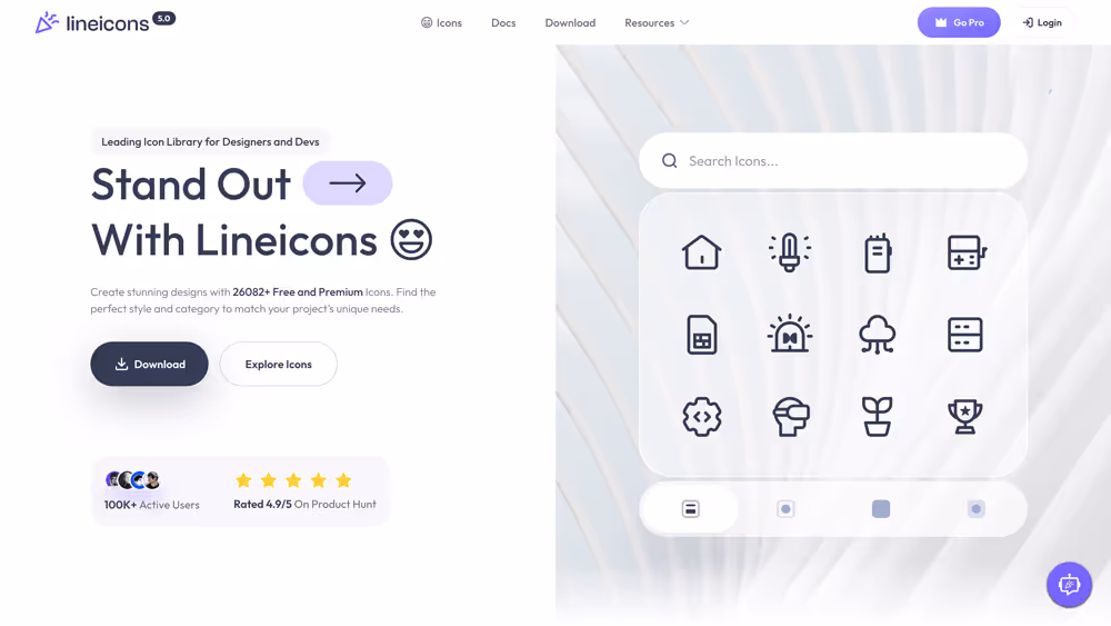 Website lineicons