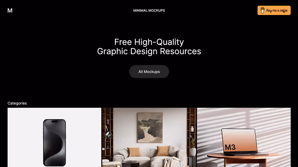 Website Minimal Mockups