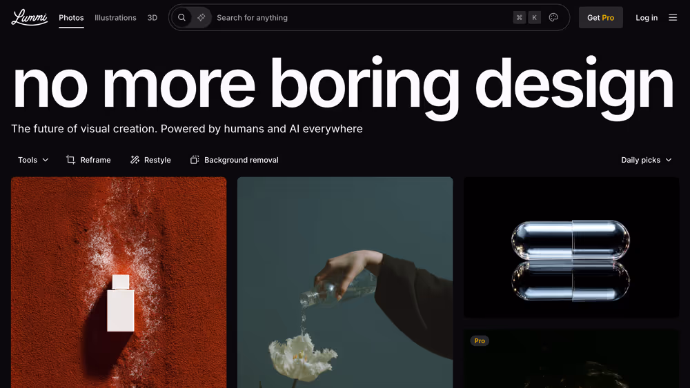 Website lummi.ai Stock Images