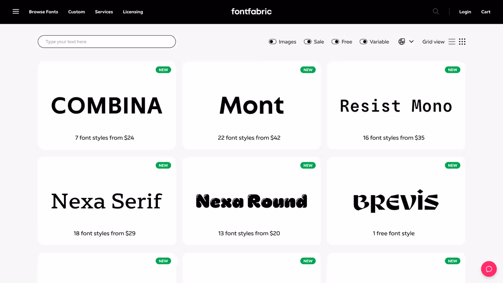 Website Fontfabric